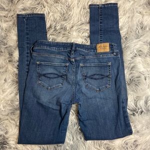 Abercrombie and Fitch distressed denim skinny jeans, size 2 regular